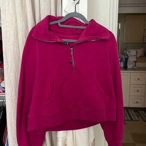 Lululemon Ripened Raspberry Funnel Neck Scuba M/L